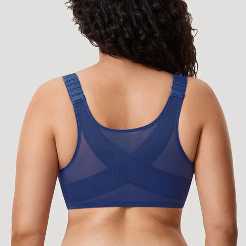 Underwire Unlined Plunge - Back Support Bra