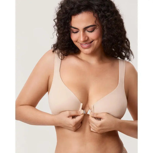 Underwire Unlined Plunge - Back Support Bra