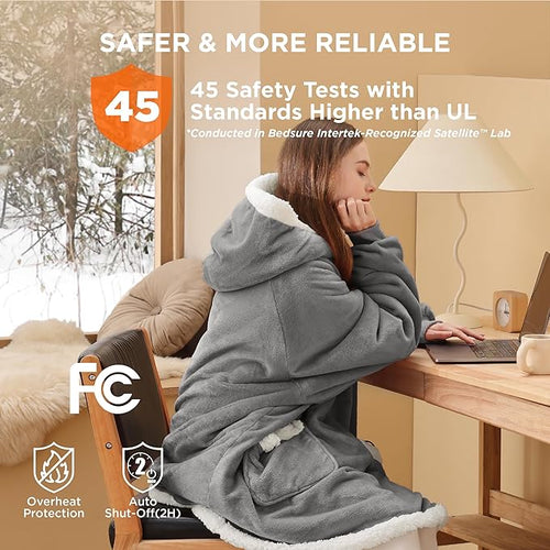 Snuggy Heated Wearable Blanket Hoodie