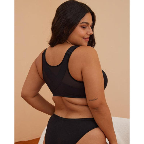 Underwire Unlined Plunge - Back Support Bra