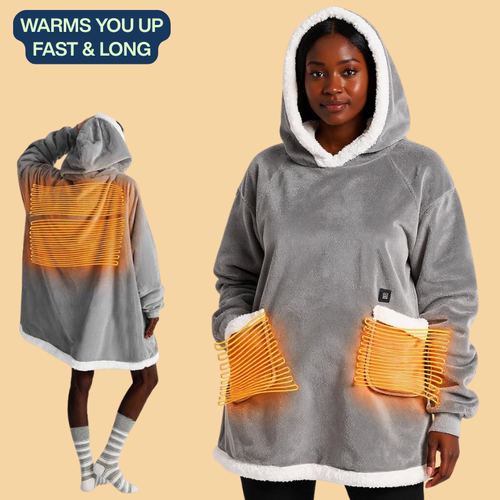 Snuggy Heated Wearable Blanket Hoodie